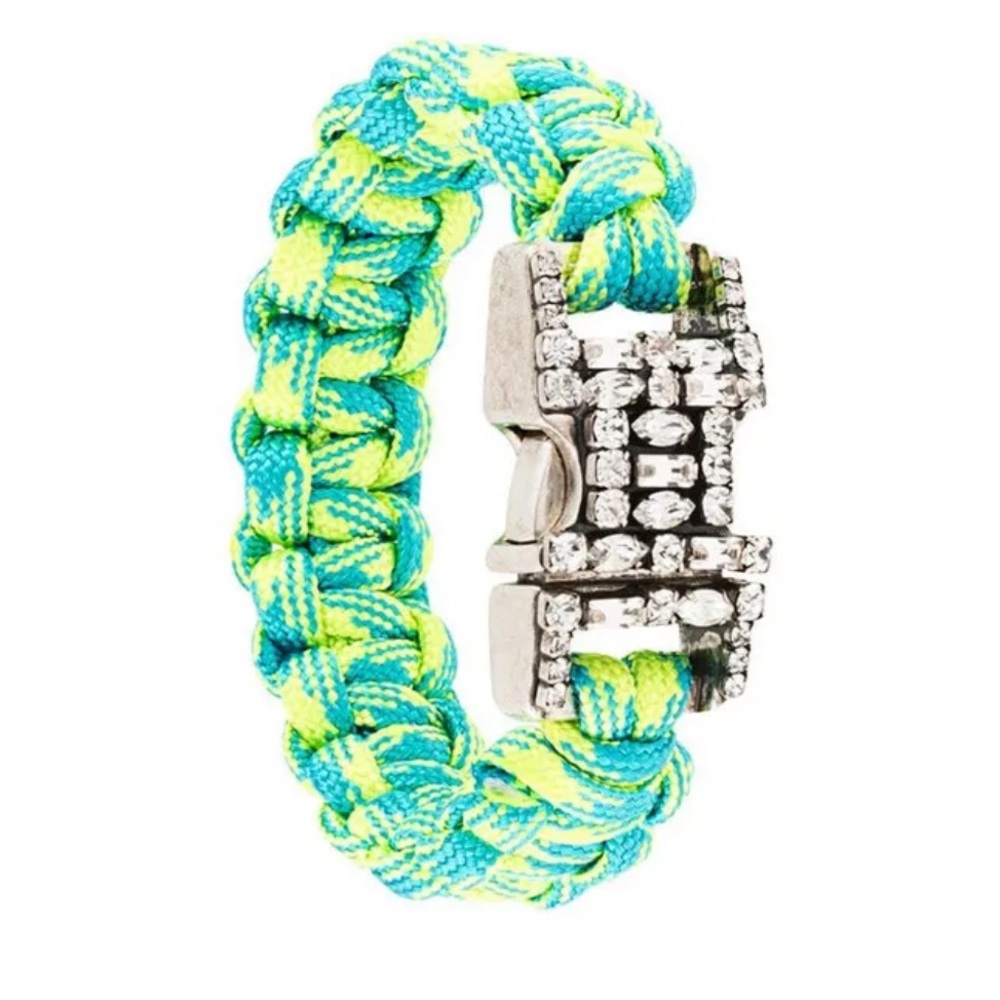 Dannijo braided crystal cuff bracelet